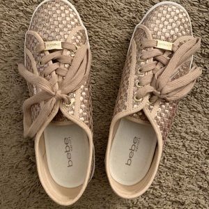 Bebe Rose Gold Sneakers